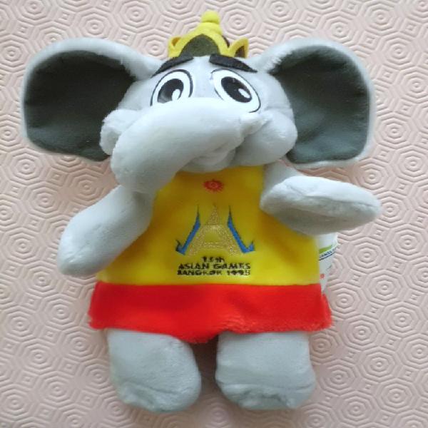 Peluche marionnette elephant asian games 1993 occasion,