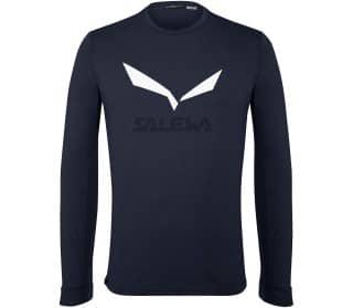 Salewa solidlogo dry hommes longsleeve