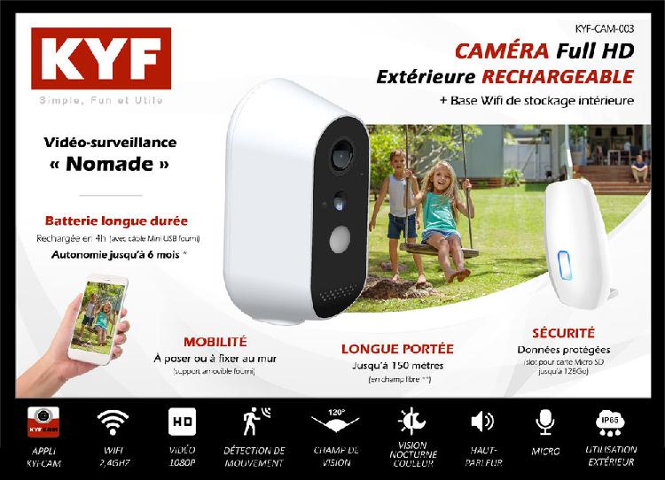 caméra hd avec panneau solaire kif cam vidéo surveillance