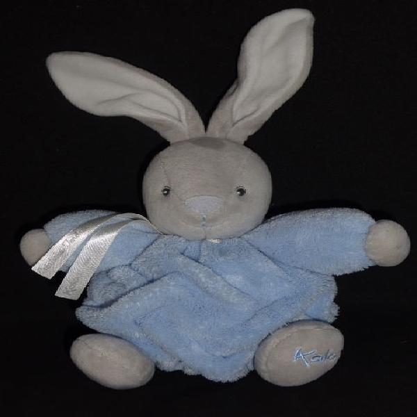 Kaloo doudou ptit lapin plume boule bleu 20 cm occasion,