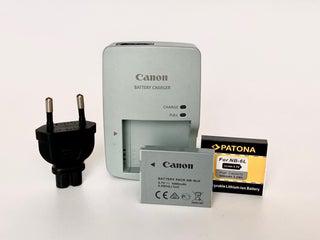 Cargador canon + 2 baterías nb-6l