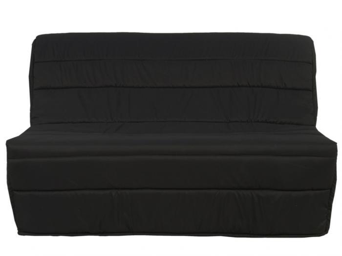 canapé convertible bz en tissu coloris noir cowboy