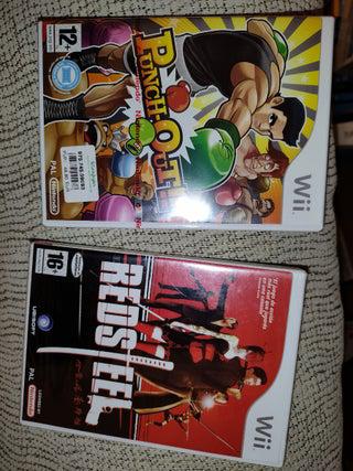 punch out y red steel wii nuevos