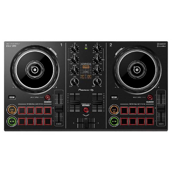 pioneer dj - contrôleur dj intelligent ddj-200 - noir -