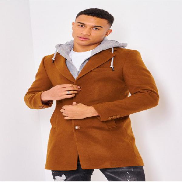 manteau marron avec capuche veste - brentiny paris