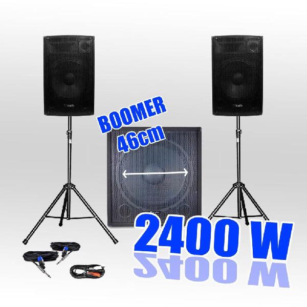 Ibiza sound - pack 1815 sonorisation 2400w caisson