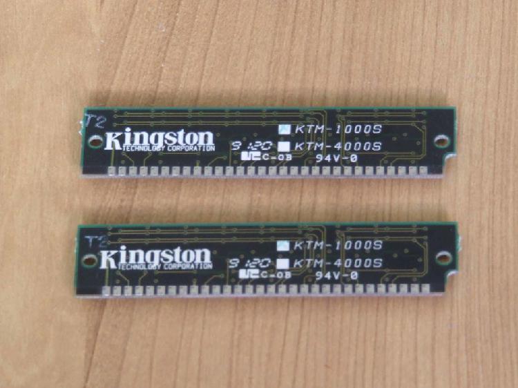 Barrettes mémoires kingston ktm 1000s 1mb 30 pin occasion,