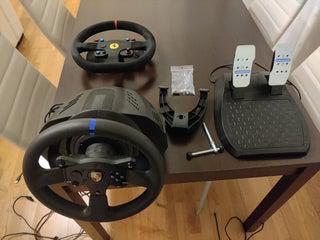 Thrustmaster t300 rs + aro ferrari alcantara