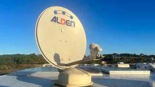 antena parabólica autocaravana marca alden