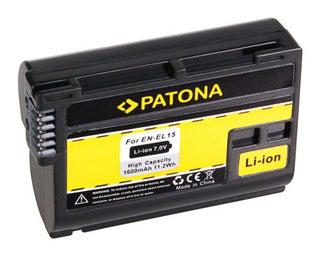 2 x baterías patona en-el 15 para nikon