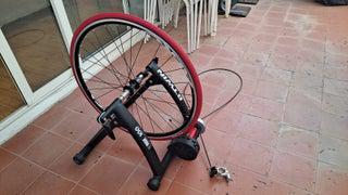 Rodillo bicicleta i100 decathlon + rueda trasera