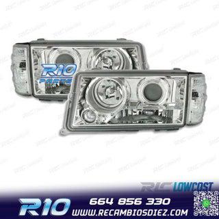 Faros mb 190 w201 82-93 lupa fondo cromo