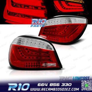 pilotos bmw e60 sedan 03-07 led rojo blanco