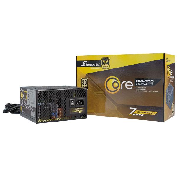 Seasonic - core gm - 650 w - 80 plus gold - alimentation