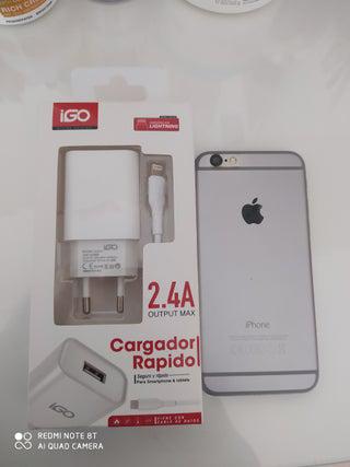 Móvil iphone 6 funciona regalo cargador