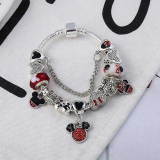 pulsera mickey mouse plata