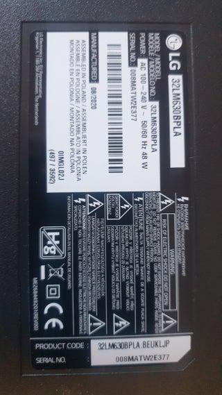 Tv lg 32lm630bpla