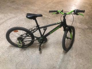 bicicleta niÑo verde y negra twin racing boy 500