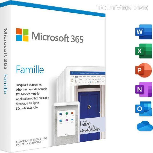 logiciel de bureautique microsoft 365 famille