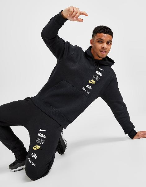 Acheter noir nike stack logo hoodie