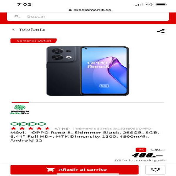 Oppo reno 8