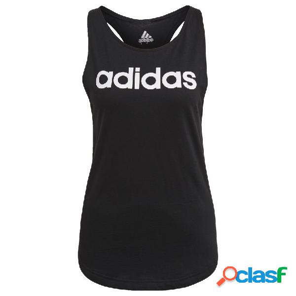 Adidas débardeur essentials - noir/blanc femme, pointure large