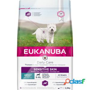 Eukanuba daily care adult sensitive skin pour chien 2 x 2,3 kg