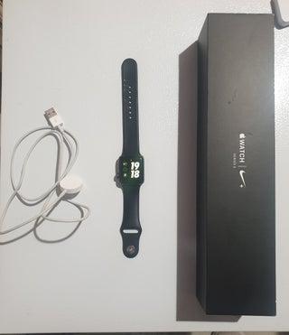 apple watch serie 3 38 mm nike black sport