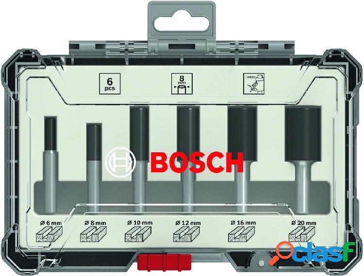 Bosch 2607017466 - set 6 pièces fraises droit 8mm