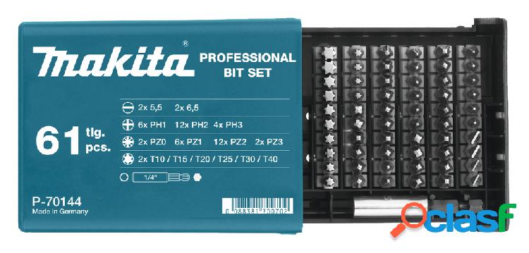 Makita P-70144 Jeu embouts de vissage - 61 pièces