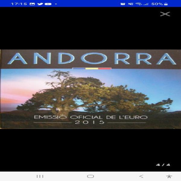 andorra 2015 set oficial monedas de andorra
