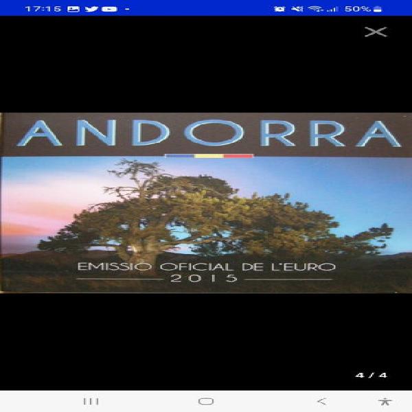 Andorra 2015 set oficial monedas de andorra