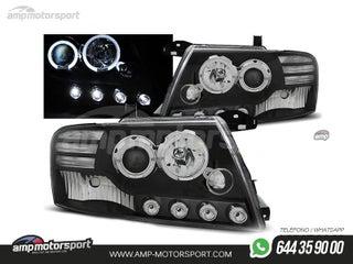 Faros delanteros ojos de angel para mitsubishi pajero v60