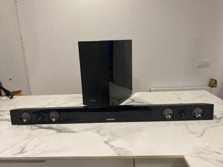 barra de sonido samsung, subwoffer, bluetooth