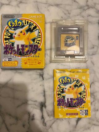 pokemon yellow nintendo gameboy jp