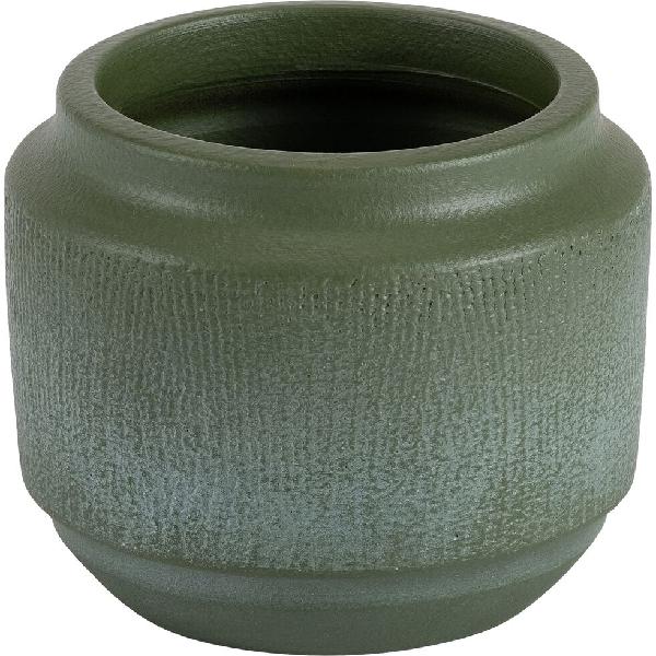 zog - cache-pot en terre cuite d15xh13cm - vert