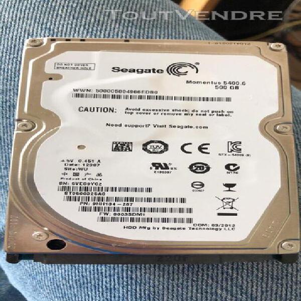 Seagate barracuda 500go sata iii 3,5” disque dur hdd