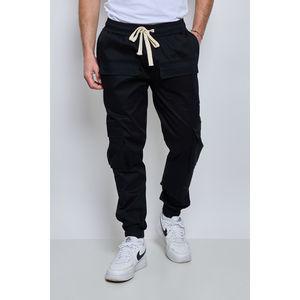 pantalon jogging style cargo avec chevilles élastiquées