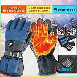 Hiver batterie électrique gants chauffants moto moto ski gants de plein air lightinthebox