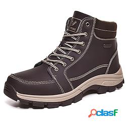 Homme Bottes Chaussures décontractées pour hommes Look Sportif Chaussures de confort Bottes de randonnée Sportif Décontractées Extérieur du quotidien Randonnée Polyuréthane Respirable Confort