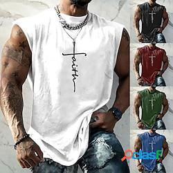 Homme top t-shirt sans manches pour hommes graphic foi col ras du cou vêtement tenue 3d effet du quotidien des sports sans manches imprimer mode design muscle lightinthebox