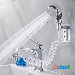 Salle de bain lavage visage bassin robinet deau pommeau de douche externe toilette tenir filtre flexible cheveux lavage robinet rinceuse extension ensemble lightinthebox