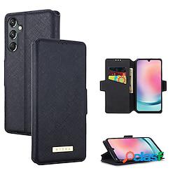 téléphone Coque Pour Samsung Galaxy S23 S22 S21 S20 Ultra Plus FE A54 A34 A14 A73 A53 A33 A23 A13 A72 A52 A42 Note 20 Ultra Portefeuille Avec porte-cartes Béquille Antichoc TPU faux cuir Ligh