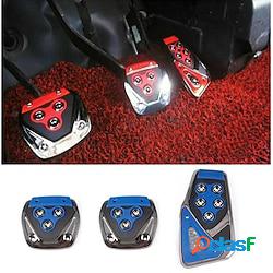 3 pièces pédales antidérapantes universelles accélérateur frein embrayage repose-pieds ensemble de couverture pour voiture à transmission manuelle lightinthebox