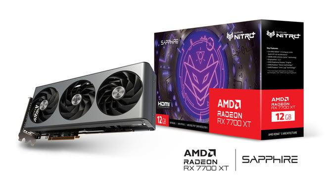 sapphire nitro+ radeon rx 7700 xt gaming oc 12gb - carte