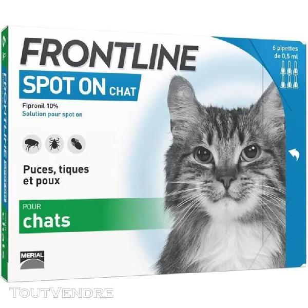 Frontline spot-on chat anti-puces et anti-tiques pour chat 6