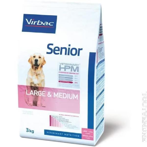 Virbac veterinary hpm vet dog senior m-l nourriture pour chi