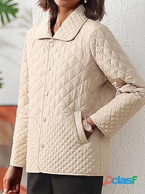 Womens Vintage Quilted Thin Warm Cotton Jacket