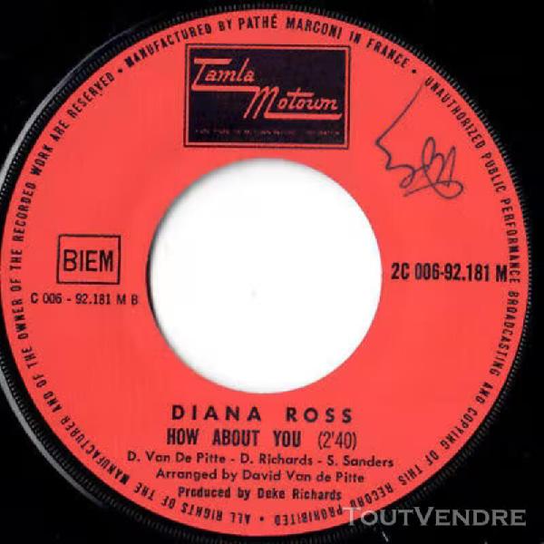 Diana ross remember me how about me 1971 french original 45