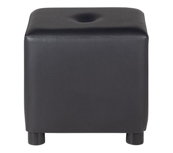 Pouf h. 35 cm jack noir